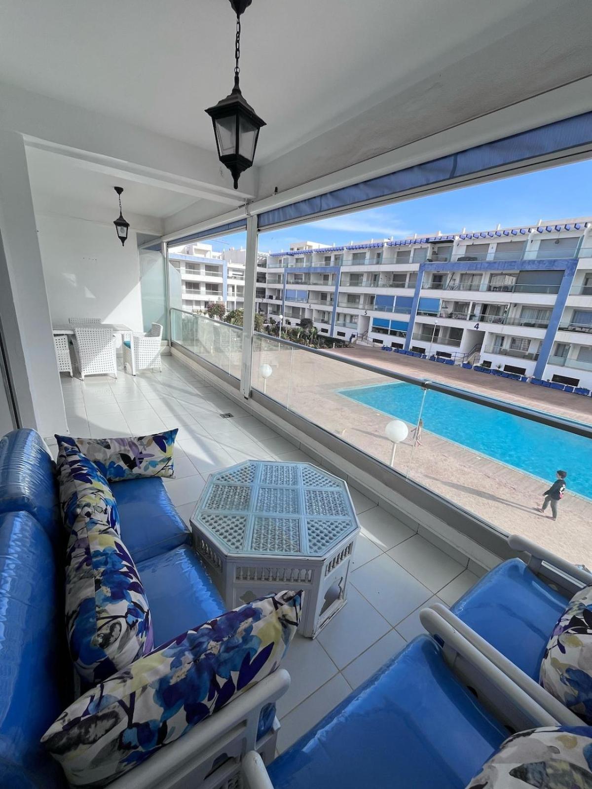 Apartment Sea View With Pool Aourir Esterno foto