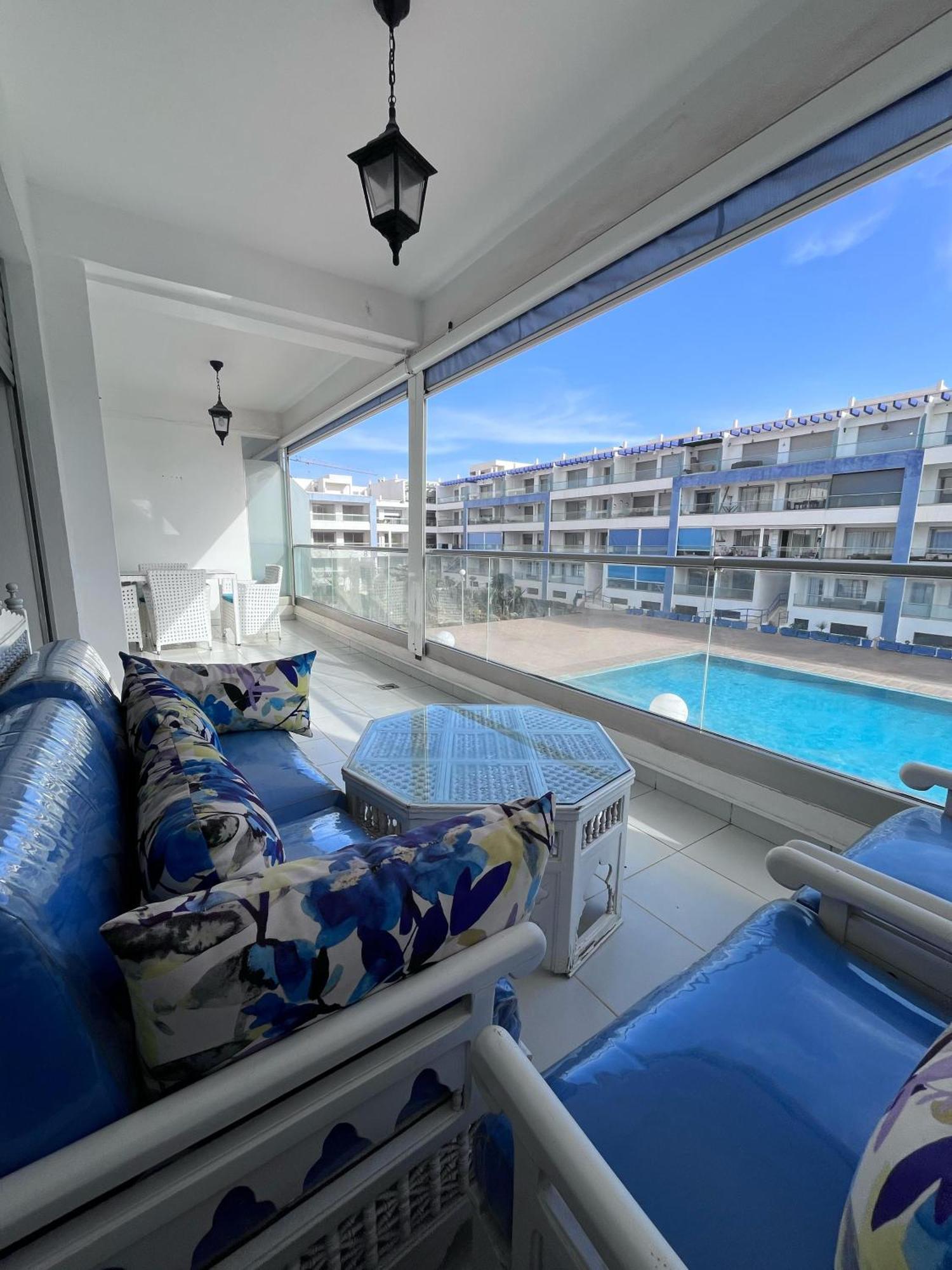 Apartment Sea View With Pool Aourir Esterno foto