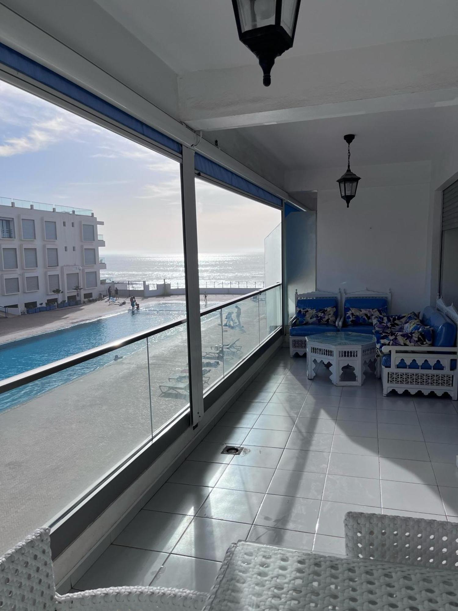 Apartment Sea View With Pool Aourir Esterno foto