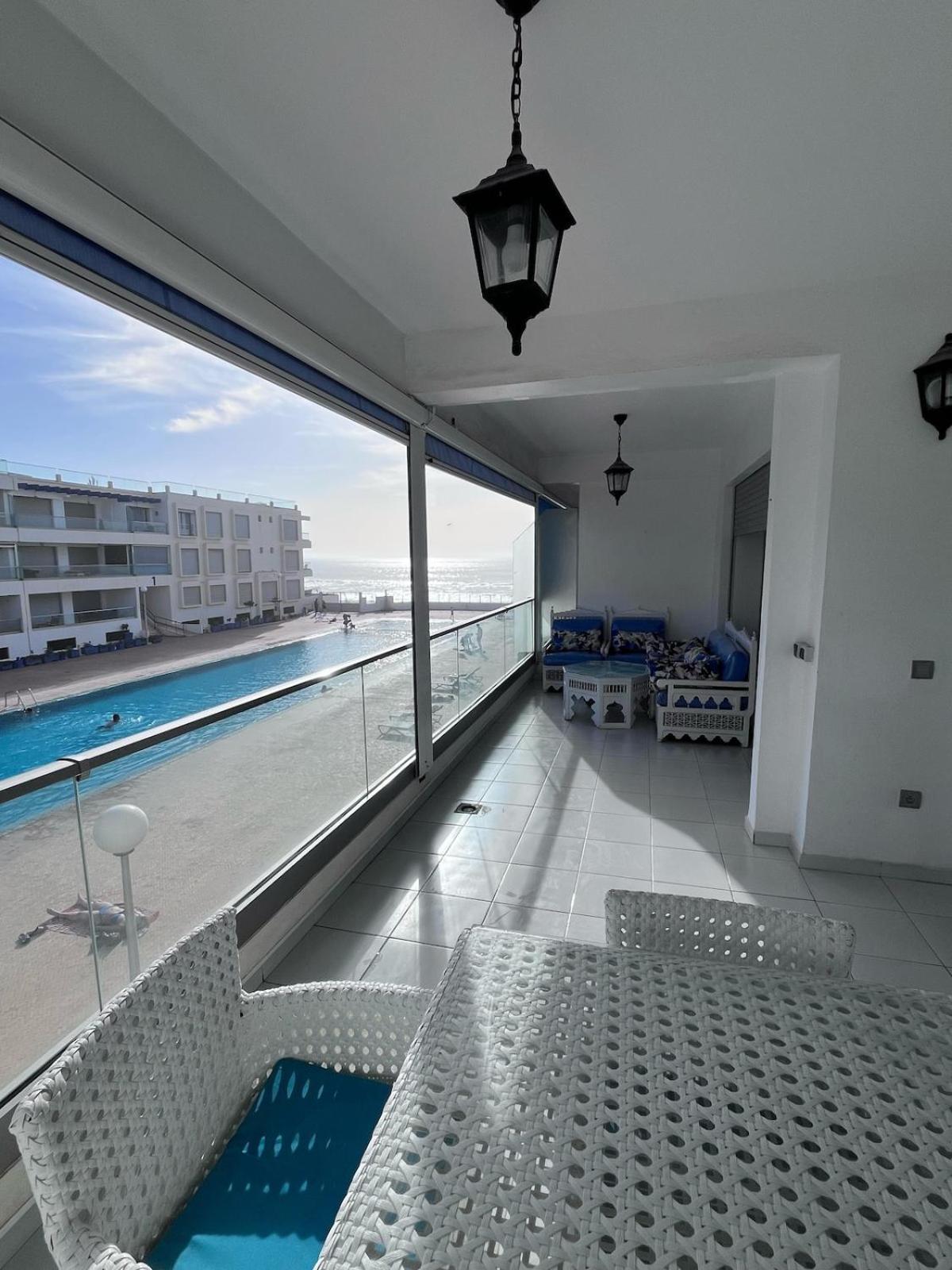 Apartment Sea View With Pool Aourir Esterno foto